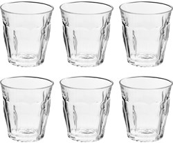 Duralex glass Picardie drinking glass 310ml set of 6 transparent