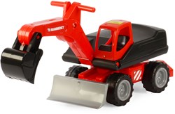 Ride On Excavator sandbox toy with sturdy wheels plastic construction