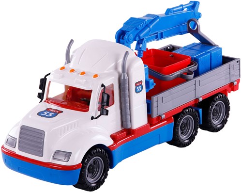 Torpedo crane truck toy scale 1:16 construction vehicle for kids