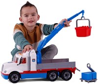 Torpedo crane truck toy scale 1:16 construction vehicle for kids-3