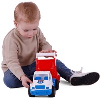 Grip dump truck toy car with rubber tires 26cm multi color-3