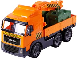 Container truck toy Cavallino scale 1:16 with containers