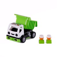Cavallino Toys dump truck toy green 19cm for children-2