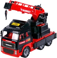 Cavallino crane truck toy Mammoet scale 1:16 red construction vehicle-2