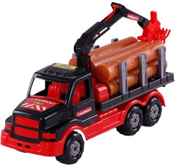 Cavallino toy truck Mammoet Torpedo wood with crane 47.5cm