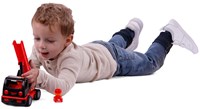 Cavallino crane truck toy - My First Crane Truck 19cm red-3