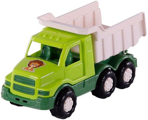 Dump truck toy Cavallino Safari Torpedo green 26.5cm transport