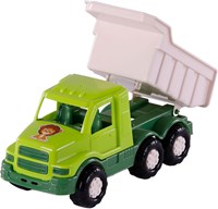 Dump truck toy Cavallino Safari Torpedo green 26.5cm transport-2