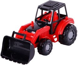 Junior digger tractor red toy vehicle for children