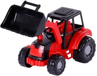 Junior digger tractor red toy vehicle for children-2