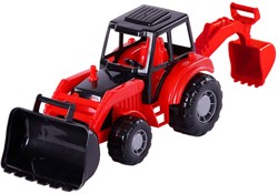 Cavallino excavator toy tractor red for kids construction site