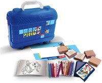 Paw Patrol coloring stamp suitcase set - creative stamp set for kids-2