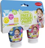 Face and Finger Paint Blue & Pink 2x65ml kids face paint