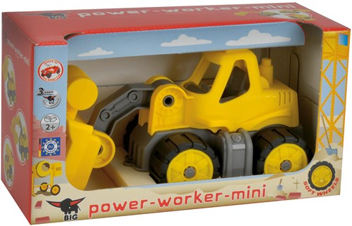 BIG Power Worker mini shovel - construction vehicle toy yellow