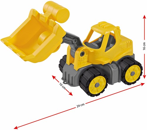 BIG Power Worker mini shovel - construction vehicle toy yellow-2