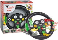 BIG tractor toy steering wheel with sounds for kids - black