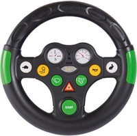BIG tractor toy steering wheel with sounds for kids - black-2