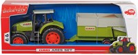 Dickie tractor toy CLAAS Ares with trailer - 57 cm - farm vehicle