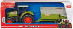 Dickie tractor toy CLAAS Ares with trailer - 57 cm - farm vehicle