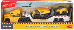 Dickie Volvo toy truck with construction vehicles - 32 cm - yellow