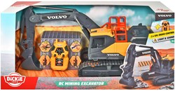 Dickie Volvo Excavator - Remote controlled toy car with lights