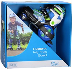 Hudora adjustable roller skates kids size 30-33 multicolor