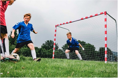 Hudora football goal allround - large football goal for kids garden-2