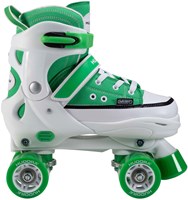 Hudora roller skates sneaker green - adjustable kids toy size 28-31-2