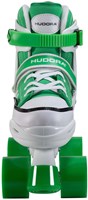 Hudora roller skates sneaker green adjustable size 32-35 kids skates-3