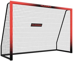 Hudora football goal Pro Tect 240 red - sturdy football goal for kids