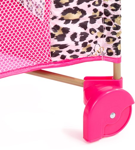Doll bed blue luxury doll bed The Glam Crew with leopard print-2
