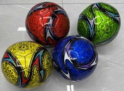 HOT Sports + Toys football metallic size 5 shiny synthetic leather