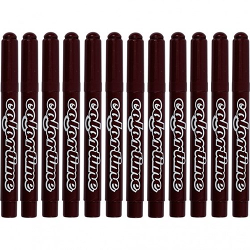 Creativ Company markers dark brown jumbo 12 pieces felt tip pens-2