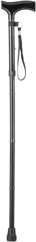 Vitility folding walking cane black - adjustable comfort walking stick-2