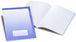 Mercurius exercise book A4 squared 10x10 mm blue school notebook