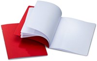 Mercurius A4 blank notebook red - premium school drawing paper