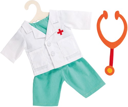 Heless Doctor's suit with stethoscope, size 35-45cm