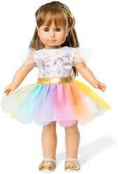 Heless doll dress unicorn pink 28-35cm - doll clothing unicorn