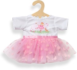 Heless doll dress ballerina pink-white for dolls 35-45 cm