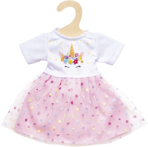 Heless doll dress unicorn Hannah 28-35 cm pink white baby doll