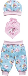 Heless doll outfit unicorn 28-35 cm pink blue cotton set