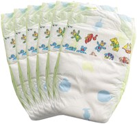 Heless doll diapers - 6 pieces, 35-50 cm, reusable, colorful print