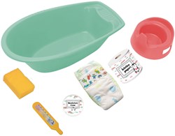 Heless doll bath with accessories penguin - bath set for dolls