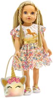 Heless doll ballerina shoes unicorn 30-34cm glitter-2