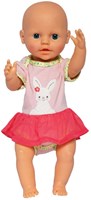 Heless doll romper with tutu Bunny Lou 28-35 cm pink baby doll outfit-2