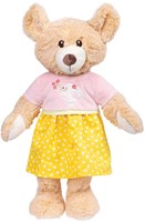 Heless doll dress Bunny Lou - pink yellow dress for baby dolls 28-35cm-2