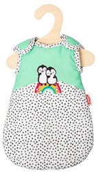 Heless doll sleeping bag penguin 20-25 cm velvet mint green