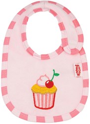 Heless doll accessory bib pink cupcake for dolls and cuddly toys
