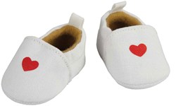 Heless doll slippers heart 38-45 cm baby doll accessories