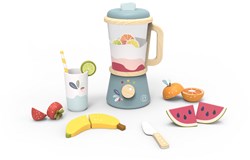 Speedy Monkey wooden toy blender - colorful kitchen toy for ages 3+